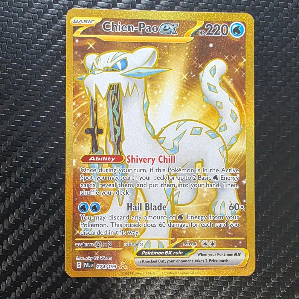 pokemon paldea evolved gold cards - Skeledirge ex 272/193 - You may play any number of Item cards during your turn Top 30 SV PALDEA EVOLVED